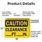 Signmission Clearance _Ft._In., 18 in W x Rectangle, Plastic OS-2PACK-CS-P-1218-L-19126 - alternate 7